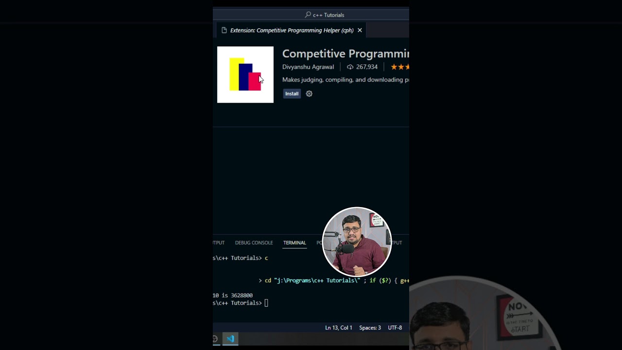 Day 3/100 : Testcases in VS Code | Competitve Programming #100daysofcodechallenge #100daysofcode