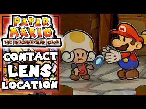 Where to Find the Contact Lens in Paper Mario The Thousand Year Door - Gain Access to Rogueport West
