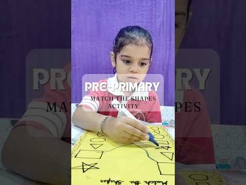 MATCH THE SHAPES ACTIVITY (PRE-PRIMARY)