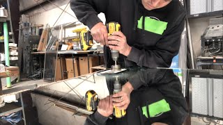 How to cut a hole in mirror for a receptacle outlet