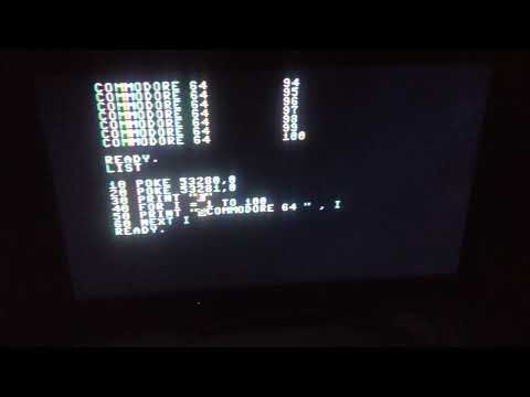 C64 For Next Loop Cursor Color Print Counting - Commodore 64 BASIC Programming 101 - Episode 1123