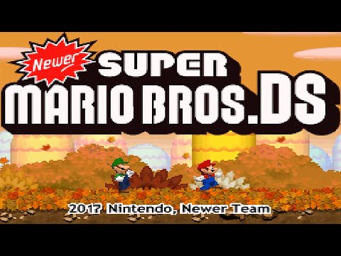 Newer Super Mario Bros. DS - 2 Player Co-Op Full Game Walkthrough (HD)
