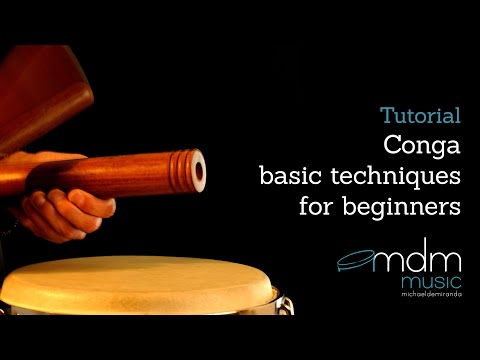 Conga basic technics for beginners by Michael de Miranda