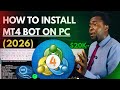 How To Install MT4 Bot On PC In 2026 Ekantrade Scalper AI Bot
