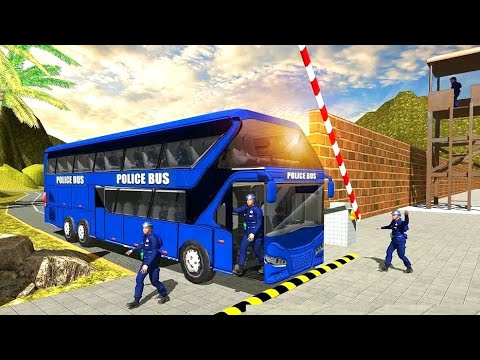 American police Bus Mountain Driving Simulator - Android Gameplay