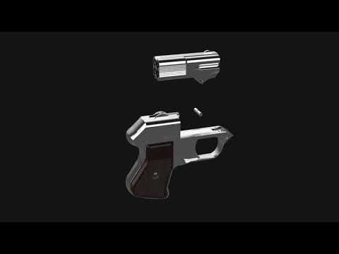 COP .357 Derringer - Disassembly animation demonstration