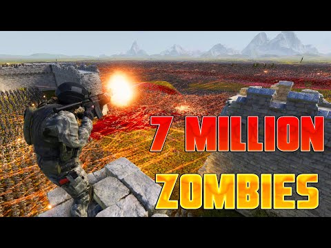 MODERN ARMY Base Vs 7,000,000 Zombies! - Ultimate Epic Battle Simulator 2 | UEBS 2