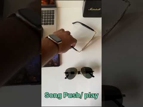 Black ray-ban aviator edition bluetooth sunglasses