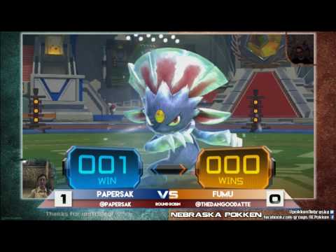 15 PaperSak (Weavile) vs Fumu (Blaziken, Machamp) - Pokken at Underground - 7/25/17