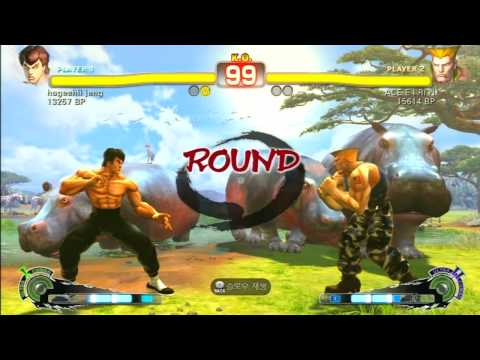 SSF4 Rank Match  hageshii jeng (FE)  vs  ACE E I RI N (GU)