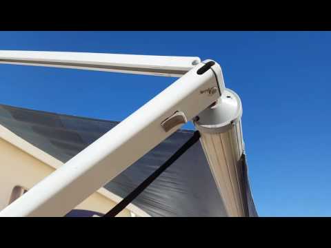 RV Awning Travel Lock Installed
