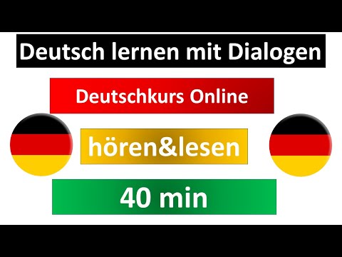 Deutsch lernen mit -  30 Dialogen -  Deutschkurs Online
