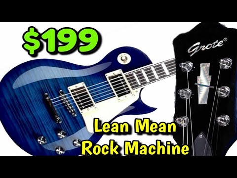 GROTE Guitar Solid Body Electric Guitar with Gigbag LPYS-006 (Blue) video review thumbnail