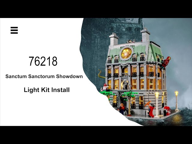 Vídeo relacionado con Juego de luces LED compatible con Lego 76218 Marvel Sanctum Sanctorum Building Set with Doctor Strange, Kit de luz para Sanctum Sanctorum Creativo Decoración Luz (no modelo)