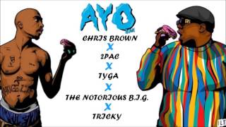 Chris Brown , Tyga - Ayo Ft. 2Pac &amp; The Notorious B.I.G. (Remix)