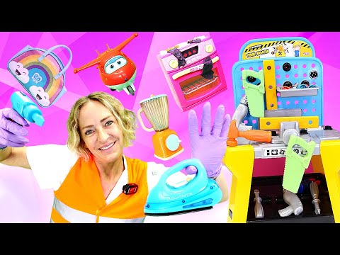 Nicoles Grüne Box - Spielzeugvideo für Kinder - Wir reparieren unsere Spielsachen