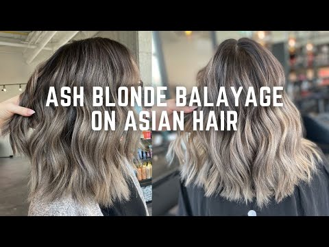 How to get Ash blonde balayage on Asian Hair Tutorial...