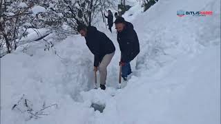 Bitlis'te Kar Temizleme Çalışmaları Aralıksız Sürüyor