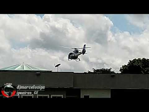 Helicóptero da Polícia Militar em Ipueiras Ceará 25/04/2024