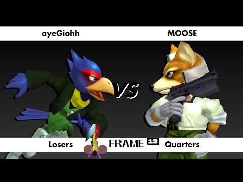 Frrame 13 Melee Singles - ayeGiohh vs MOOSE | Losers Quarters