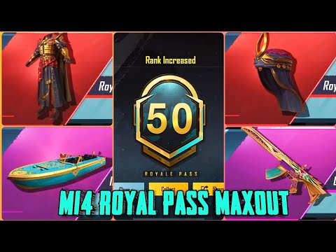 C3S7 Royal Pass M14 Maxout | 4500 UC Royal Pass RP M14 Max Level 50 | Rp M14 Maxing Out BGMI