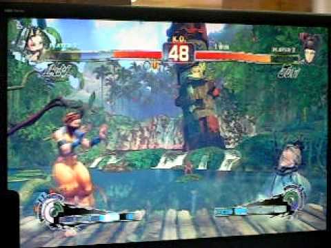 Super Street Fighter IV - Rochester Ranbats - Nam (Ibuki E.Honda) vs Shi (Juri)