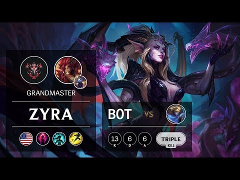 Zyra Bot vs Ezreal - NA Grandmaster Patch 9.21