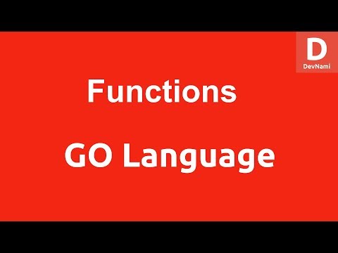 GO Programming Functions