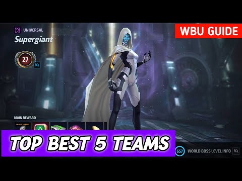 Top Best 5 Teams For Supergiant WBU | Supergiant WBU Guide | Marvel Future Fight - MFF HINDI INDIA