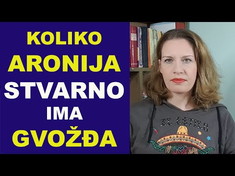 Koliko ARONIJA stvarno ima GVOŽĐA (lečenje anemije)/dr Bojana Mandić