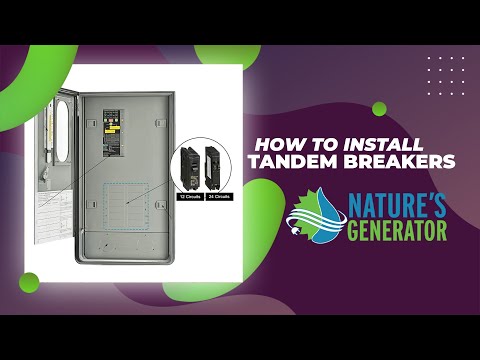 How to Install a Tandem Breaker on Automatic Transfer Switch