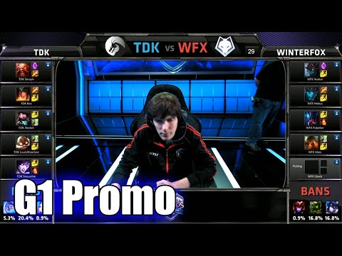 Team Dragon Knights vs Winterfox | Game 1 S5 NA LCS Summer 2015 Promotion Tournament | TDK vs WFX G1