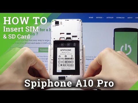 How to insert Micro SIM Cart to Spiphone A10 Pro - Input Micro SD Card