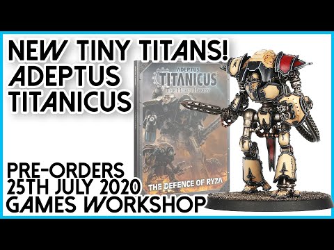 New titans for Adeptus Titanicus! Cerastus Knights Acheron & Castigator.