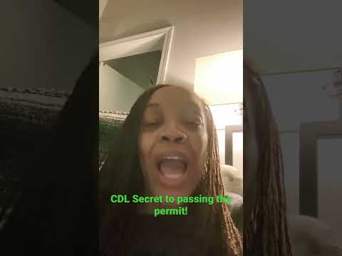 Secret to Passing the CDL Permit Test! @itsaliskawalker