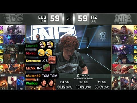 EDG vs ITZ | 2016 Worlds - Group Stage Day 6 | Twitch VOD with Chat