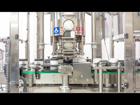 ROTARY CAPPING MACHINE- BIG CONTAINER- CAR-106-TR-PZ- PICK AND PLACE SYSTEM
