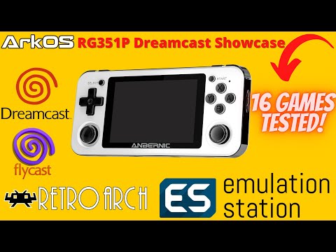 ArkOS RG351P Dreamcast-Emulationstest (16 Spiele)