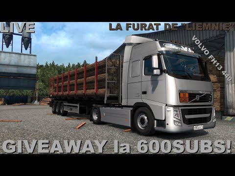 LIVE | ETS2 | GIVEAWAY la 600SUBS! | VOLVO FH13 440 / FUR LEMNELE pt EXPORT!!!