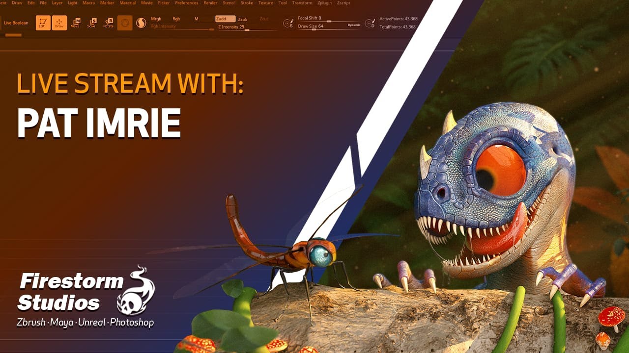 The A-Z of Sculpting Creatures in Zbrush with Pat Imrie