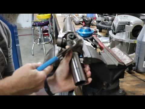 How to change a U joint or driveshaft yoke in a vise