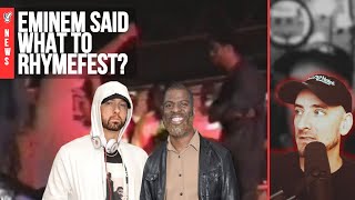 Did Rhymefest make up a story about Eminem calling him the n-word?