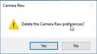 How To: Reset Camera Raw Preferences