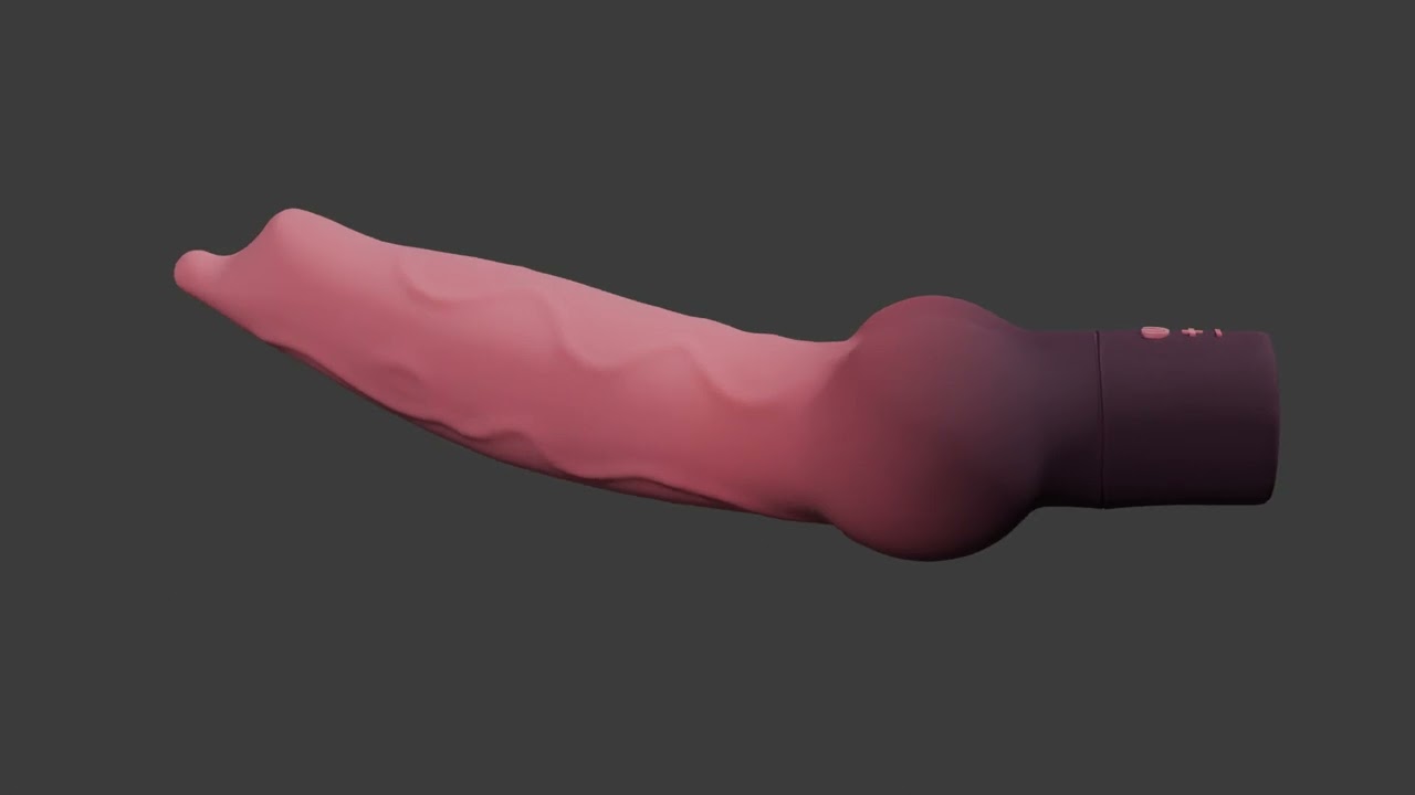 Minima Dog Vibrator Penis Sextoy Low Poly 3D Model