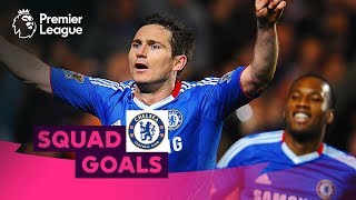 Crazy Chelsea Goals  Lampard Hazard Drogba  Squad 