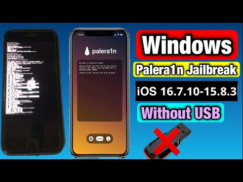 Windows palera1n jailbreak iOS 16.7.10 - iOS 15.8.3 Without Bootable USB