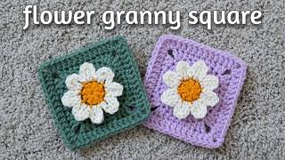 Crochet Flower Granny Square Tutorial