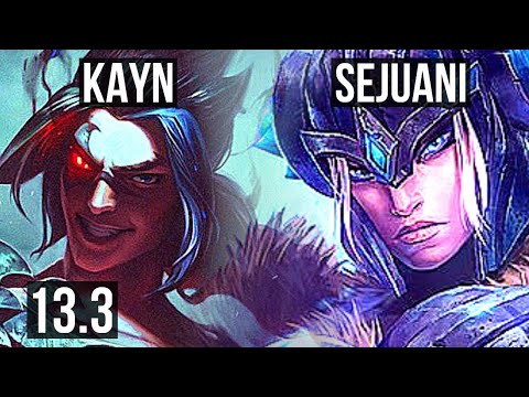 KAYN vs SEJUANI (JNG) | 11/0/9, Legendary, Rank 9 Kayn | KR Challenger | 13.3
