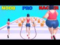 NOOB vs PRO vs HACKER in Stay Fit Runner 3D