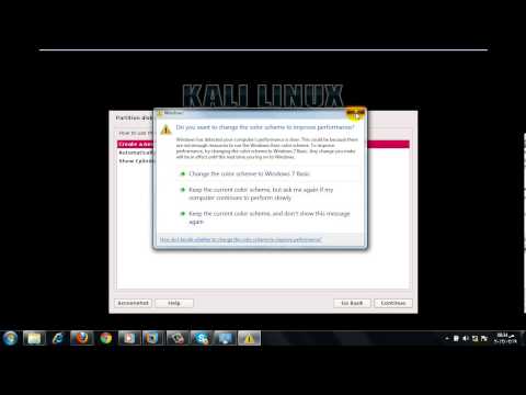 comment installer kali linux en dual boot avec windows 7